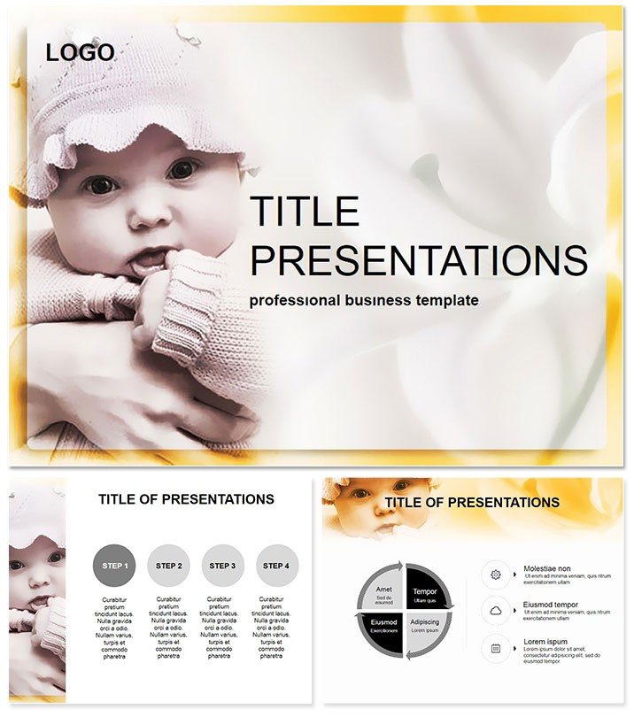 Newborn baby Keynote templates