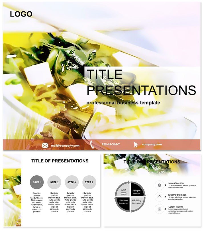 Japanese cuisine for gourmets Keynote Template