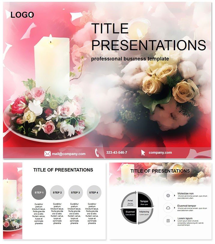Christmas Candles Keynote Template