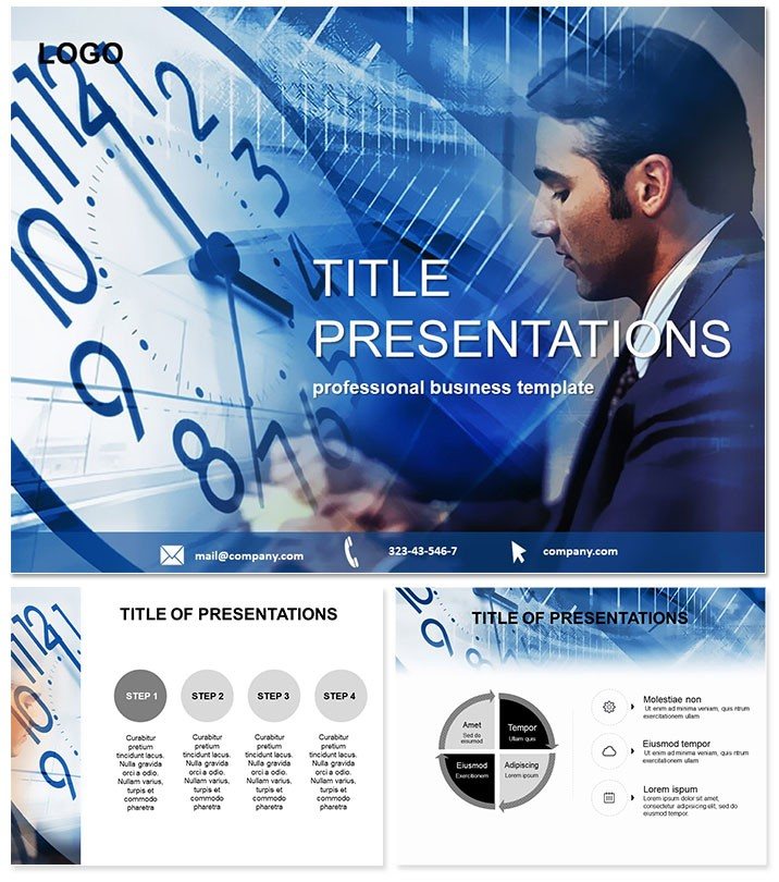 Office manager Keynote Template for Presentation