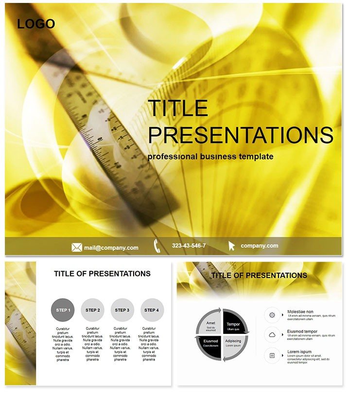 Ruler for drawing Keynote Template