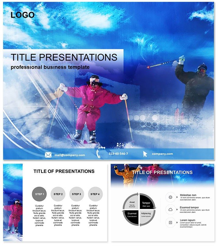Ski Adrenaline Keynote Template | Dynamic Presentation Background