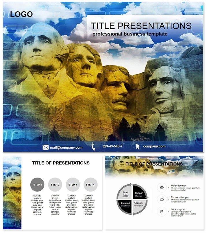 United States Presidential Memorial Keynote template