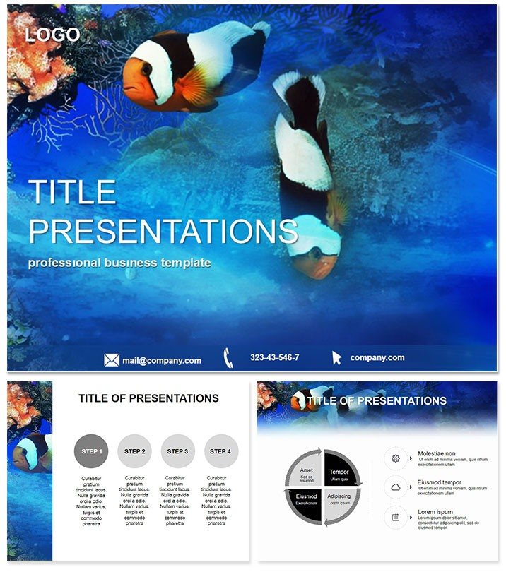 Aquarium Fish Keynote template Presentation