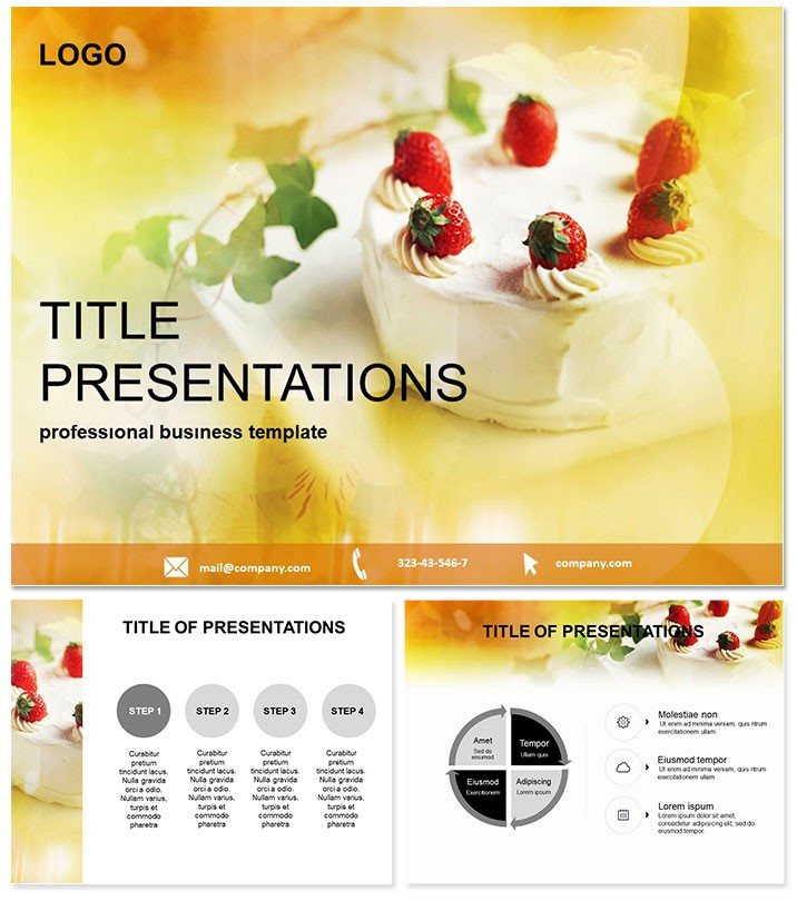 Cake for dessert Keynote templates | Keynote themes