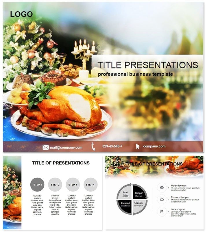 Tanksgiving turkey Keynote templates | Keynote themes