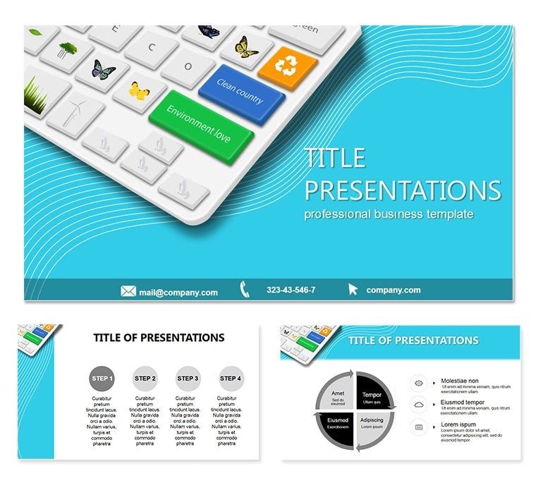 Free Eco Online Keynote template and Themes