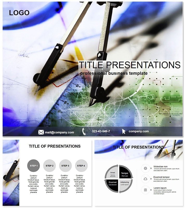 Technical Drawing Keynote Template, Themes Presentation