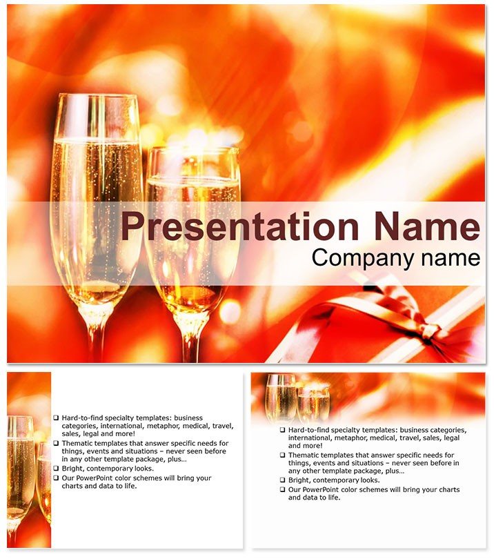 Holiday toasts Keynote Template