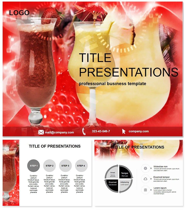 Healthy and Delicious Cocktail Keynote Template: Presentation