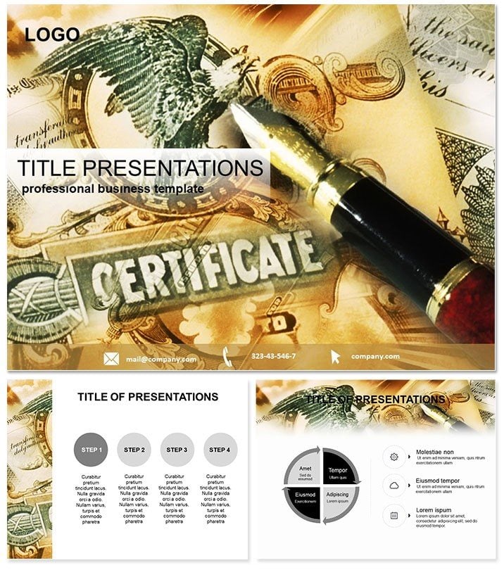 Certificate Keynote template