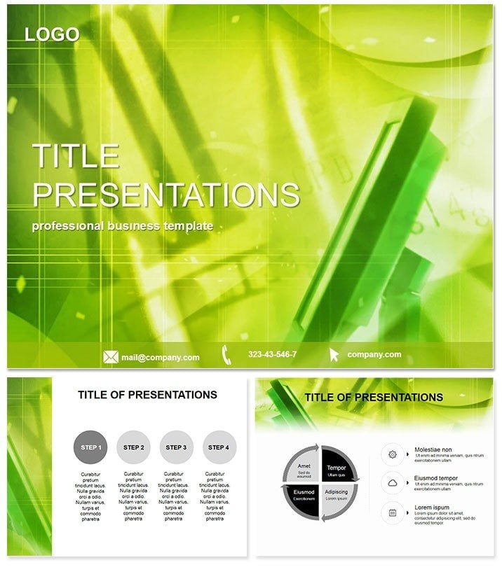 Monitor Background Template for Keynote Presentation