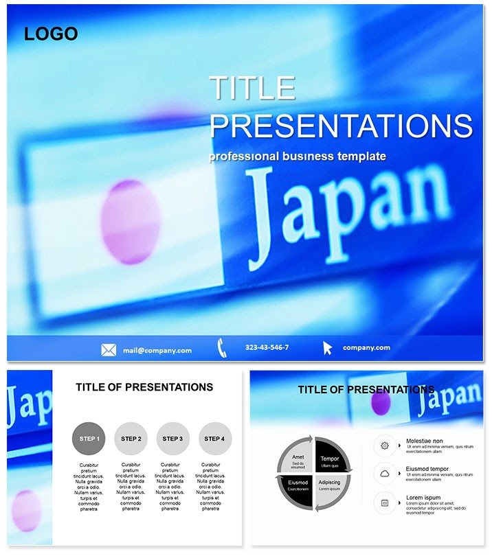 Country Japan Keynote Themes, Presentation Template and diagrams