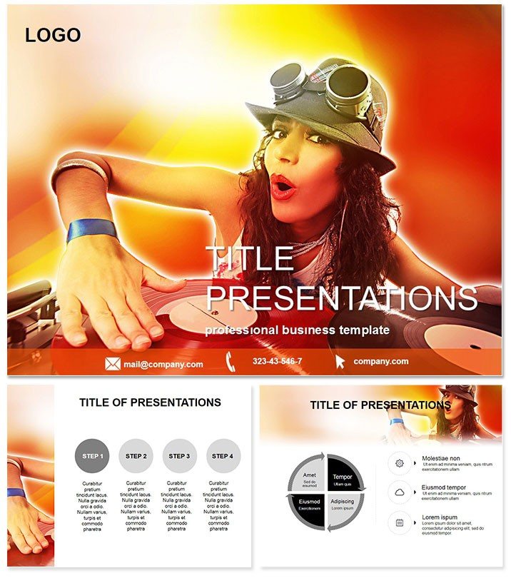 DJ Music Keynote Template | Presentation Design Download