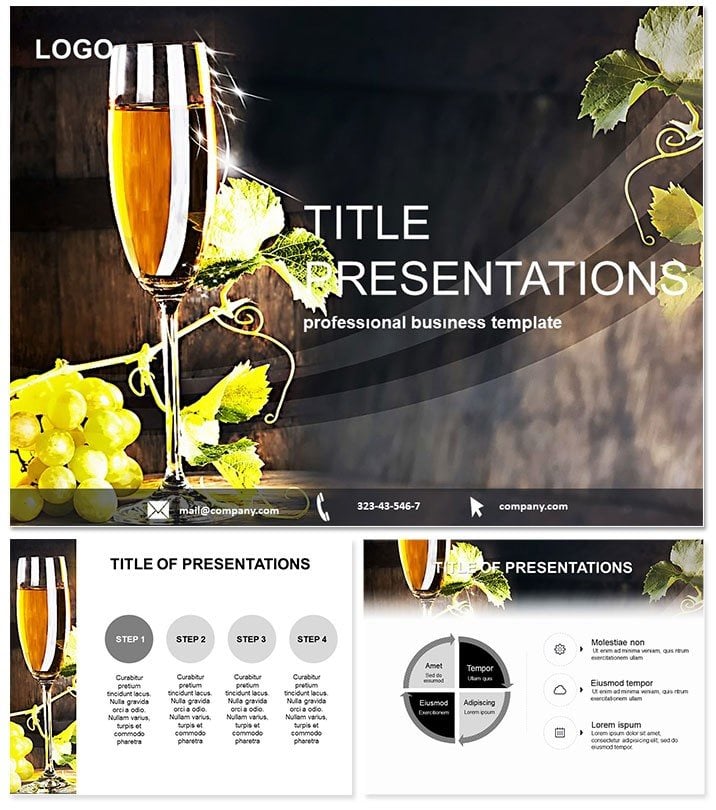 Wine company Keynote templates