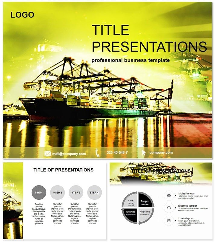 Freight Shipping Services templates for Keynote presentation