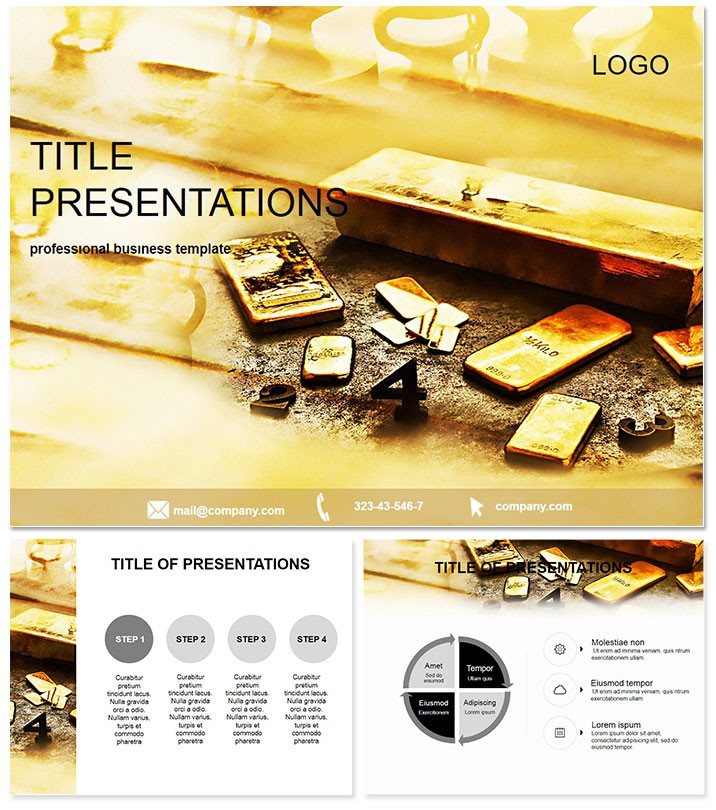 Gold Reserves Keynote Template for presentation