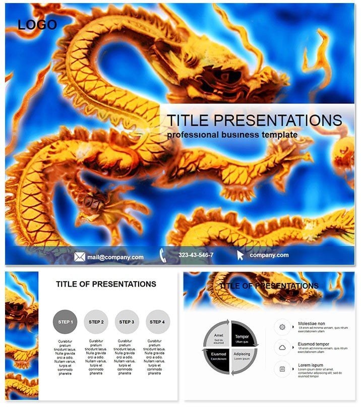 Symbolic Chinese Dragons Keynote Presentation Template