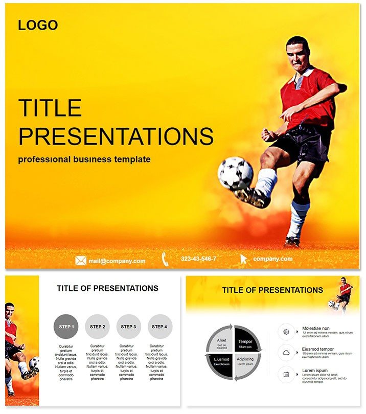 Soccer Player Keynote Template | Download Presentation Themes