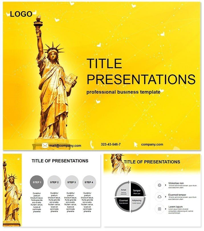Statue of Liberty Keynote Presentation Template