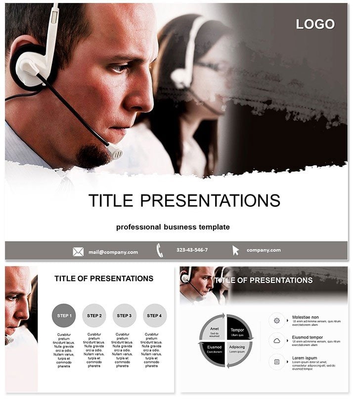Support Centers Keynote Template and Themes