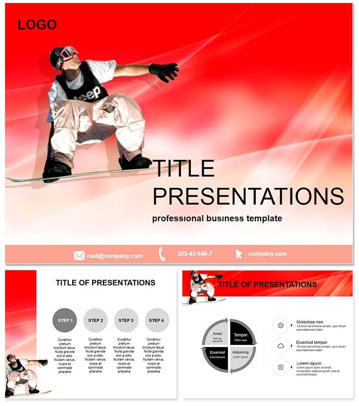 Snowboard Sports Presentation Keynote Template