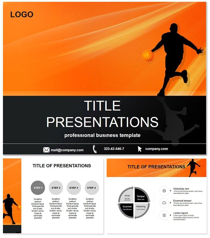 Basketball Games Keynote Template and Themes