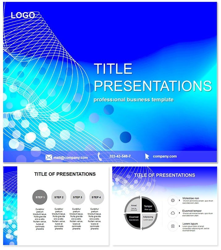 Azure Develops Keynote template, Presentation themes