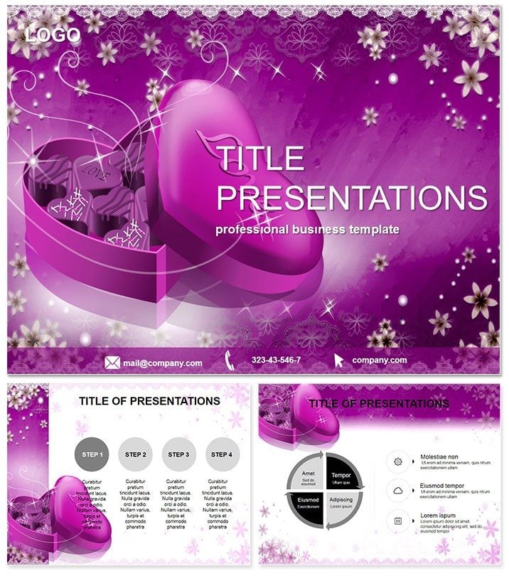 Gift Valentine Day Keynote Template for Presentations