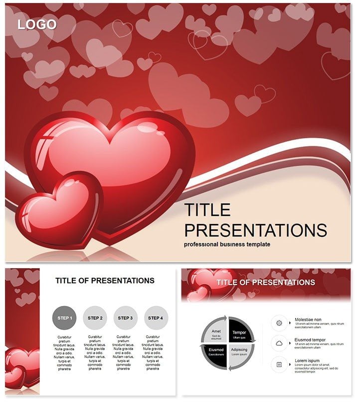 Heart on Valentines Day: Keynote Template | Designs, Infographics, Themes