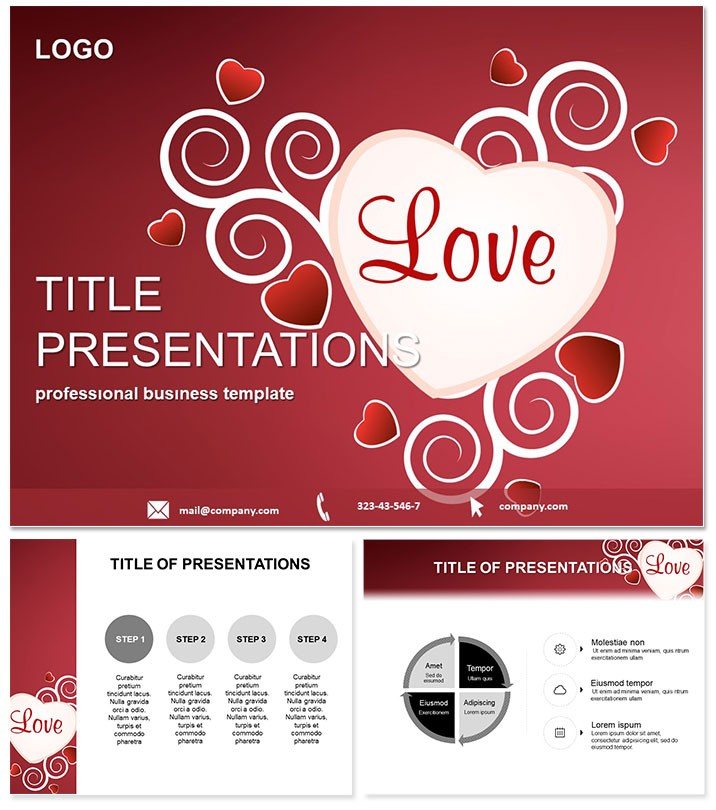 Heart of Love Keynote Template | Professional Designs, Download Now