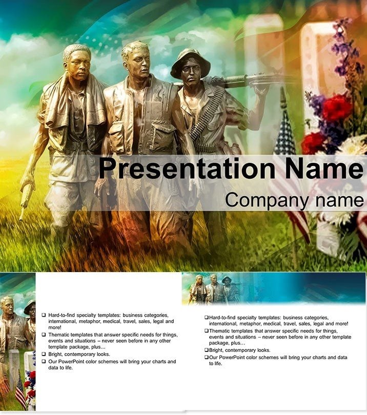 Memorial Day Keynote Theme Template - Design and Background