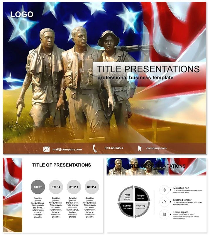 Memorial Day Keynote Template - Patriotic Presentations