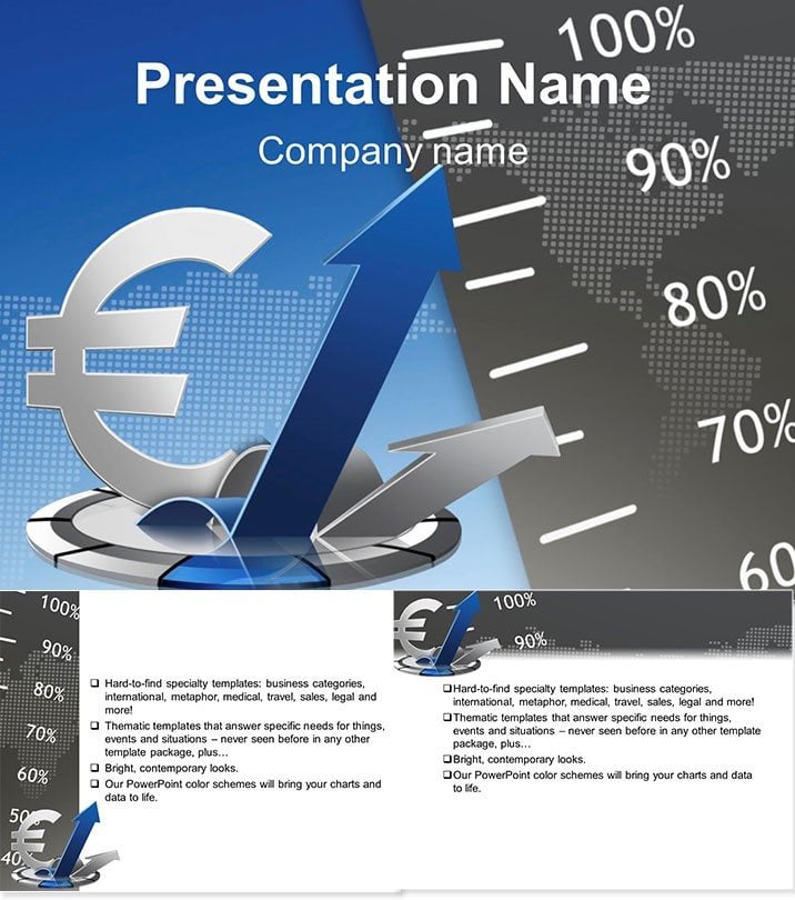 Euro exchange Rate Keynote theme - template