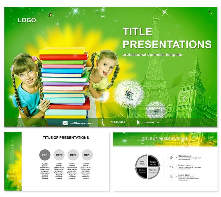 School Books Keynote Themes and Template