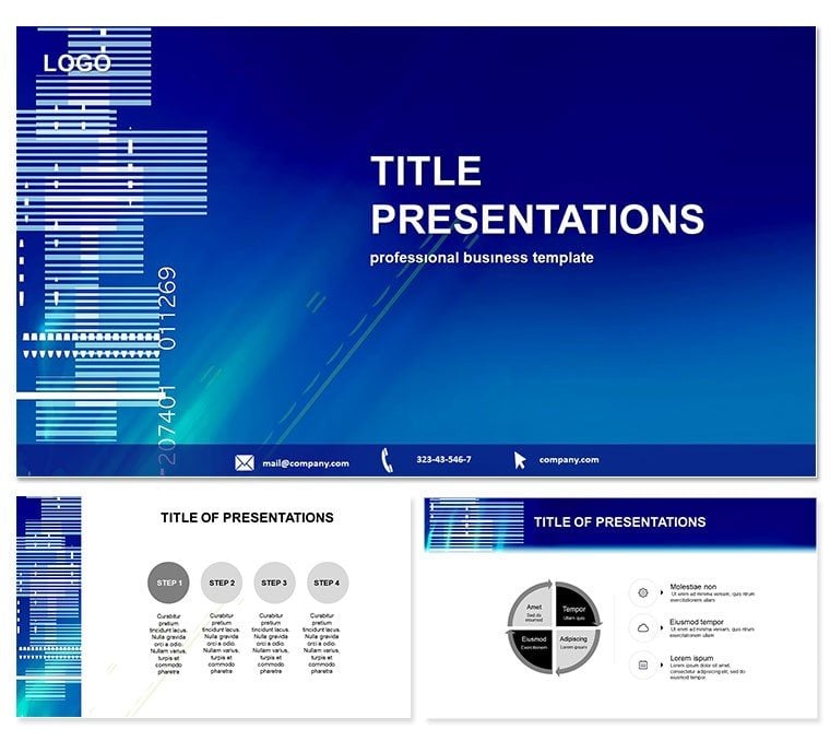 Barcode Keynote template for Presentation