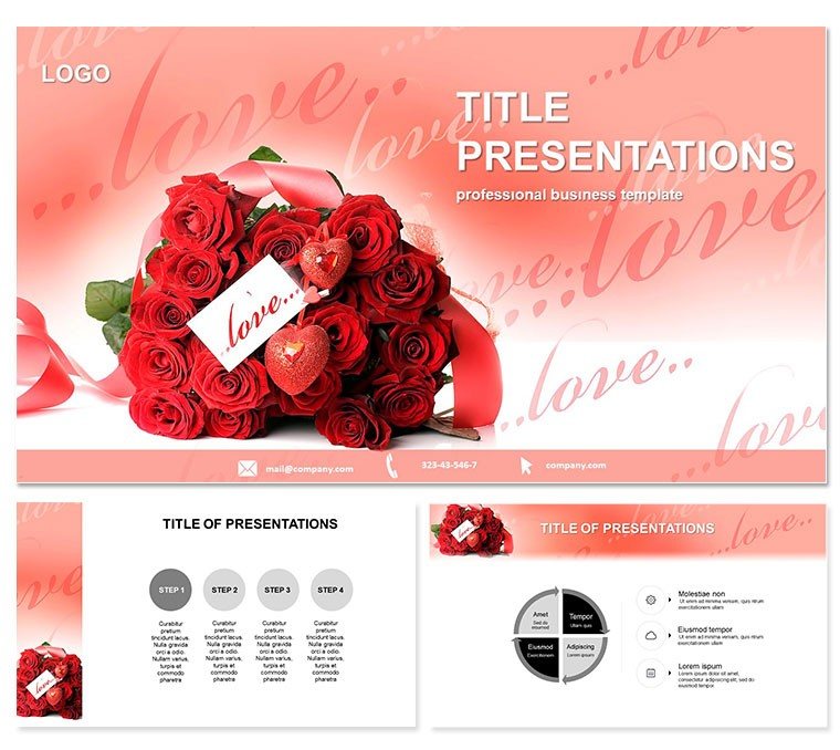 Roses of Love Keynote template