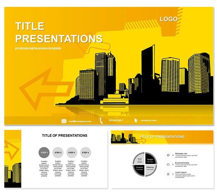 Vector Industrial City templates | Keynote Themes