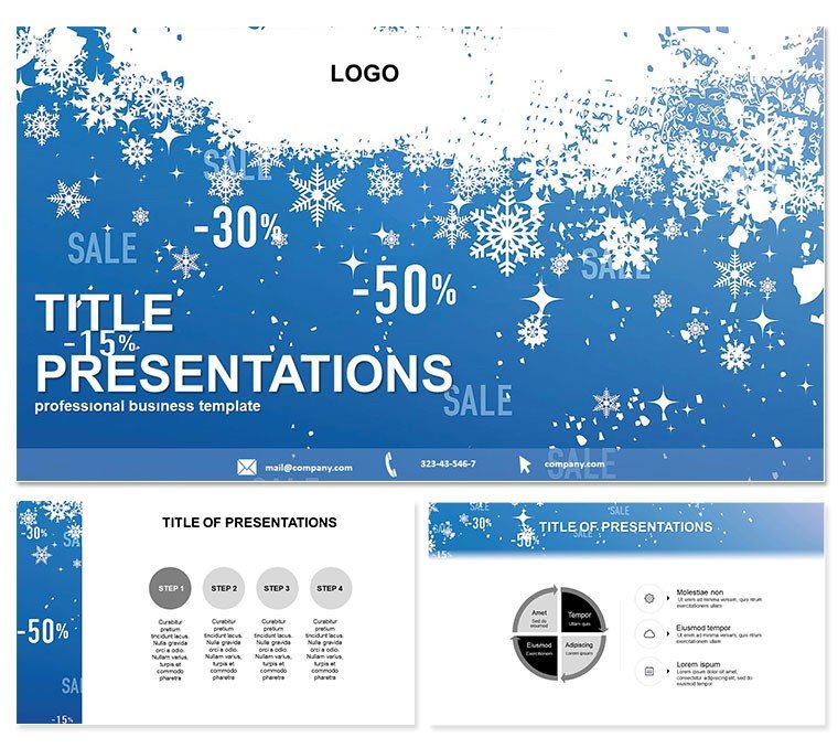 Winter Discounts Keynote Template and themes