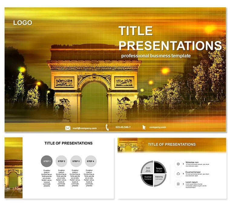 Arc de Triomphe Keynote Template - Presentation Design Download