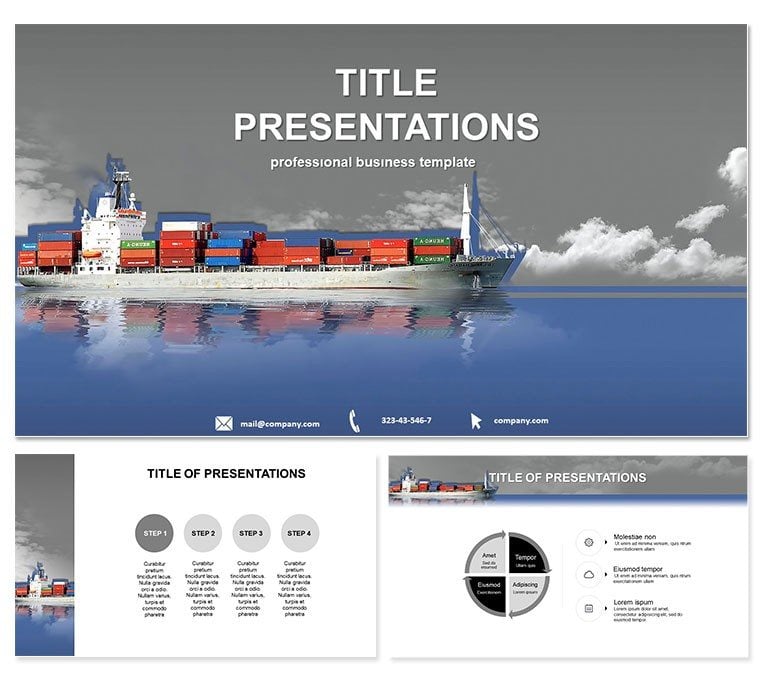 Cargo Liner Keynote Template - Presentations Themes