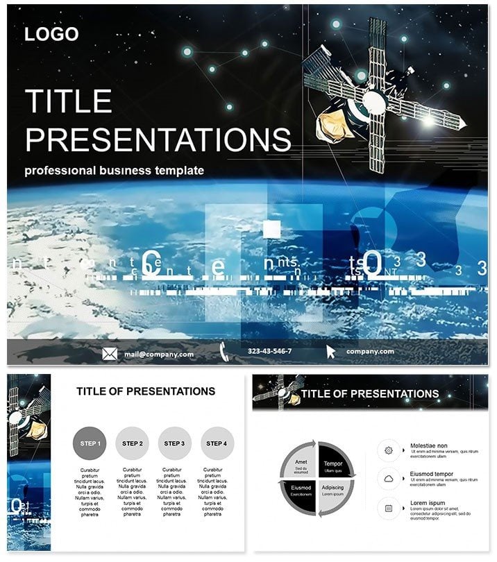 Space and Satellite Keynote templates
