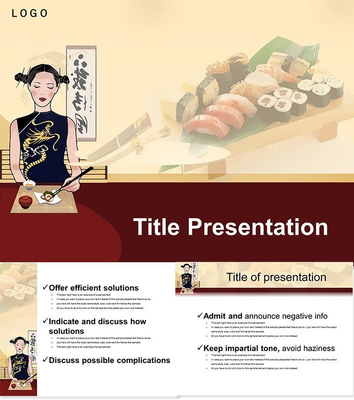 Sushi Restaurant Keynote Templates
