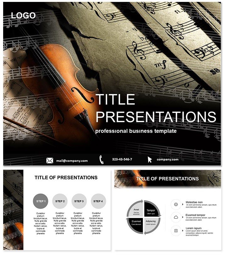 Keynote Music for Violin Themes and Templates