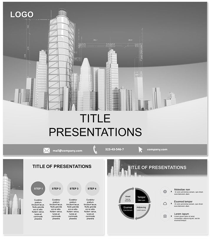 Keynote Architecture: Construction of Skyscrapers templates