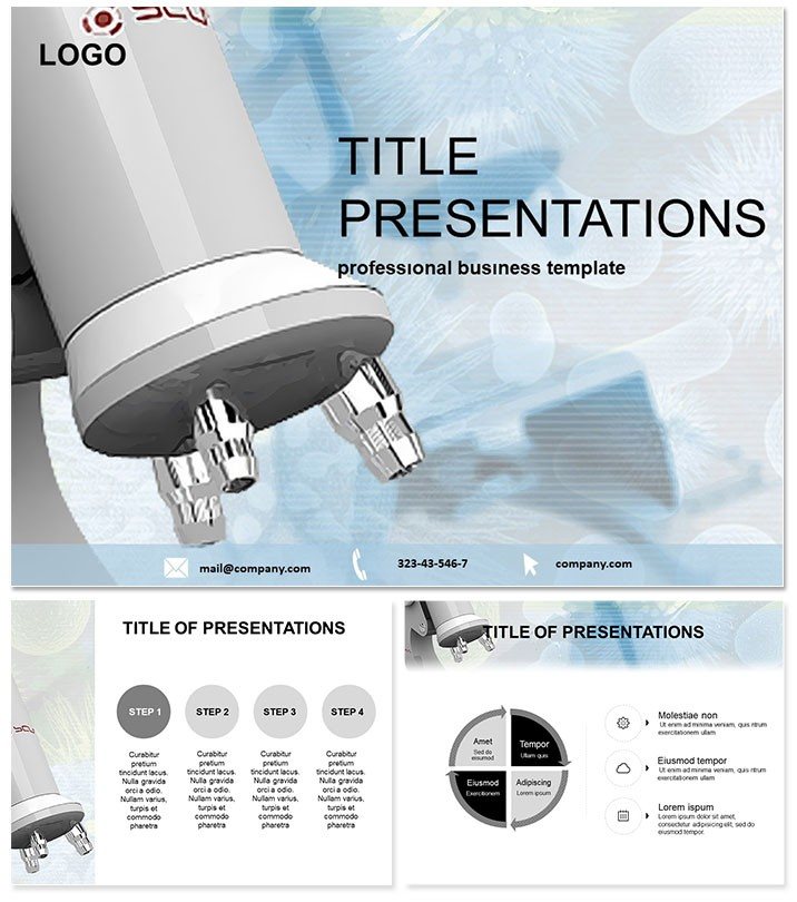 Compound Microscope Keynote Themes and Template