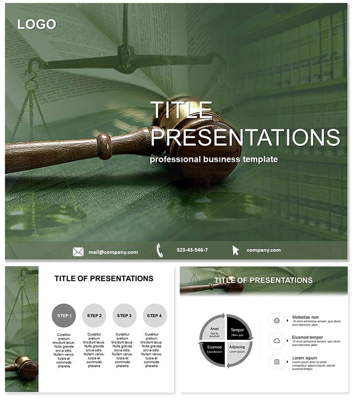 Decree of Judge Template and Background for Law Keynote presentation