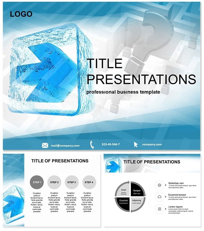 Direction of Movement Background and templates for Keynote Presentation