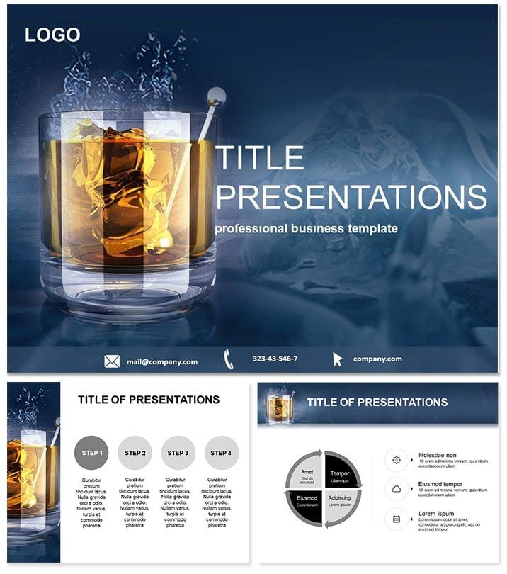 Whiskey Keynote Themes, background templates for presentation