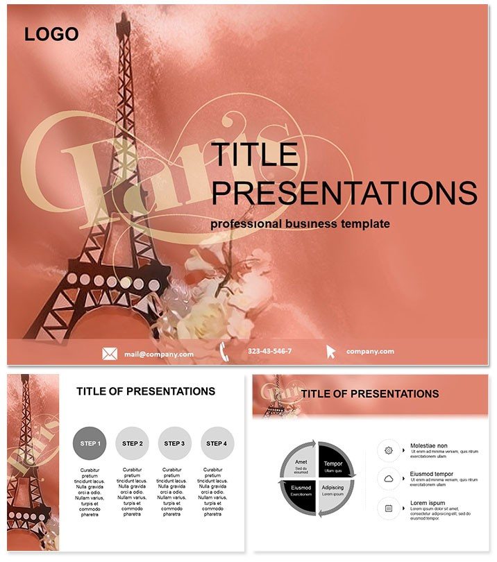 Paris with Love Keynote Templates and Themes